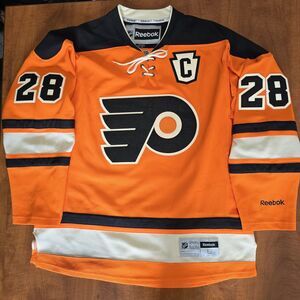 Reebok NHL Philadelphia Flyers Claude Giroux 2013 Orange Alternate Jersey L